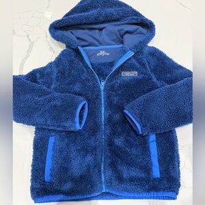 Vineyard Vines Little Boys Bright Blue Fleece Jacket- size 7. Perfect condition